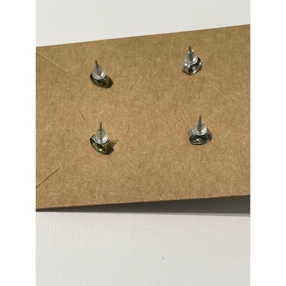 Vintage 90s Stud Earrings‎ Set Flower Heart Pink - Picture 4 of 8